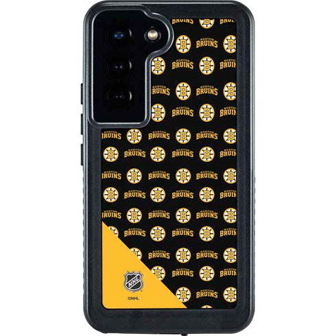 NHL Boston Bruins Pattern Galaxy S24 Waterproof Case